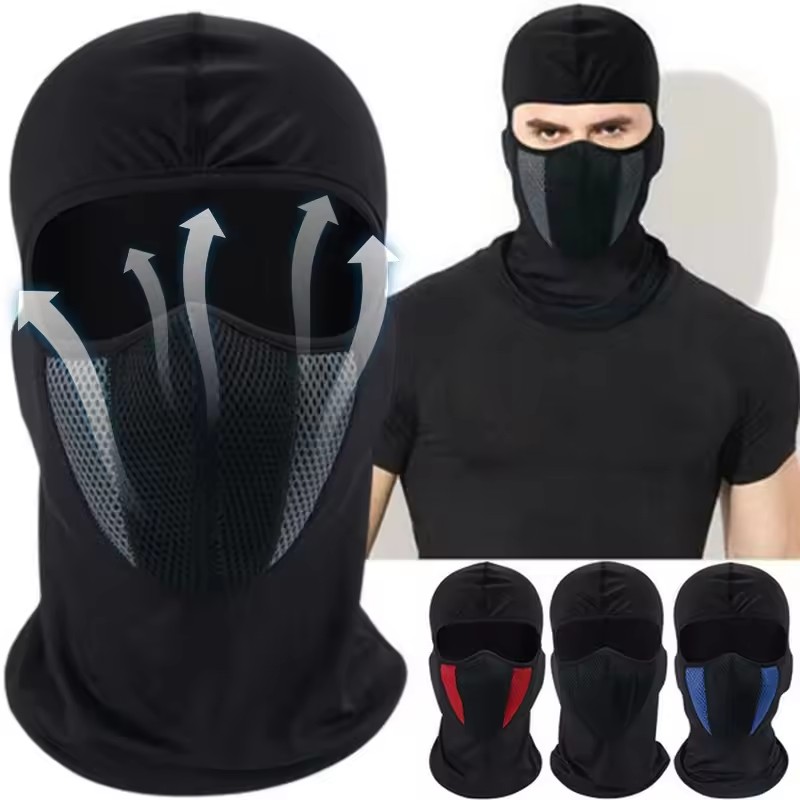 Wool Balaclava Knit - 풀페이스 마스크 사이클링 방풍 헤드기어 오토바이