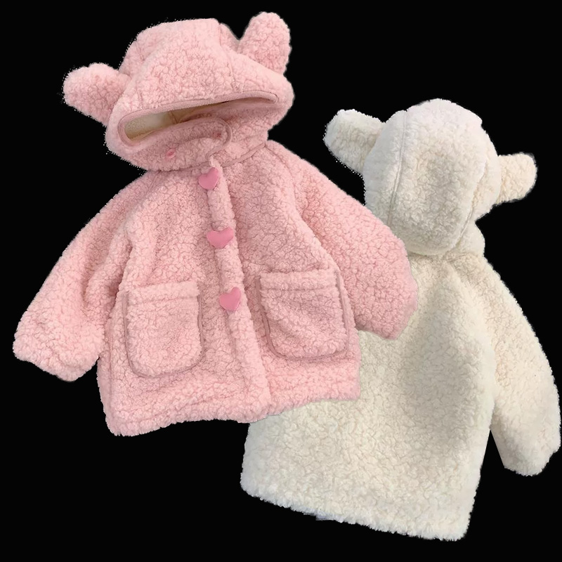 Winter Clothing Activities For Toddlers - 두꺼운 양털 소녀 코트 어린이 겨울