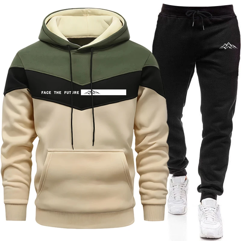Winter Clothing For Men - 트랙슈트 남성 패션 캐주얼 후드 스웨트셔츠