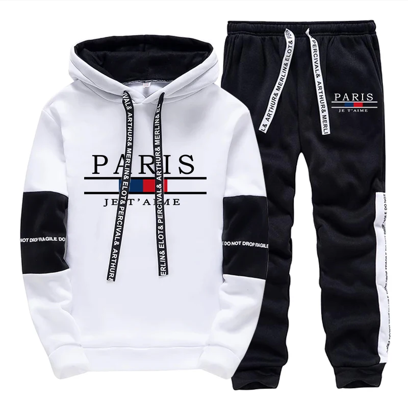 핫세일 남성 트레이닝복 프린트 캐주얼 후드 스웨트셔츠  - Winter Clothing For Men 리뷰 및 가격