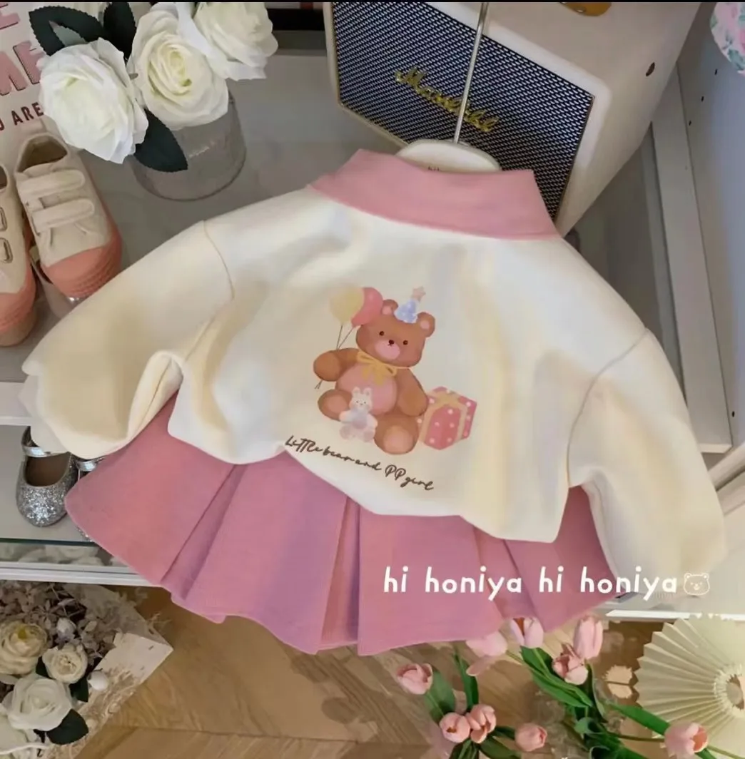 아동복 세트 만화 곰 프린트 상의 및 스커트, 유아 소 - Winter Clothing Activities For Toddlers 리뷰 및 가격
