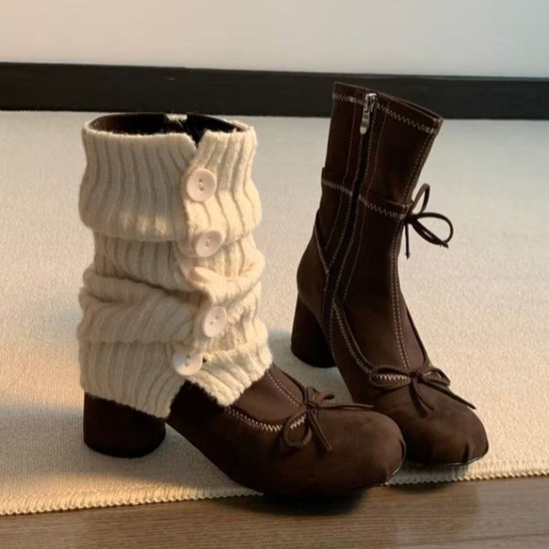 리본 하이힐 여성 부츠 신상 메리제인 슈즈 2025 겨 - Winter Clothing For Women 리뷰 및 가격