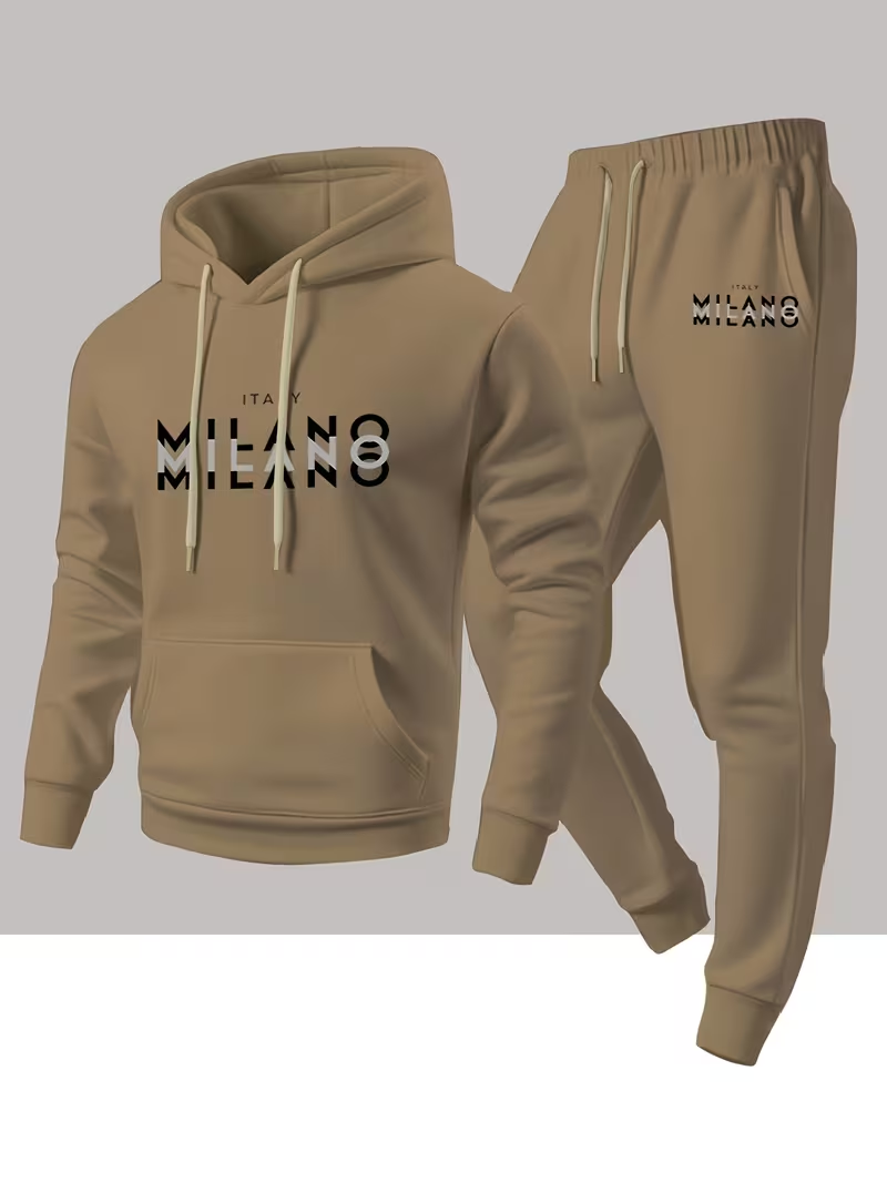 남성용 인기 패션 레터 프린트 세트 투피스 후드티 따뜻 - Winter Clothing Clearance 리뷰 및 가격