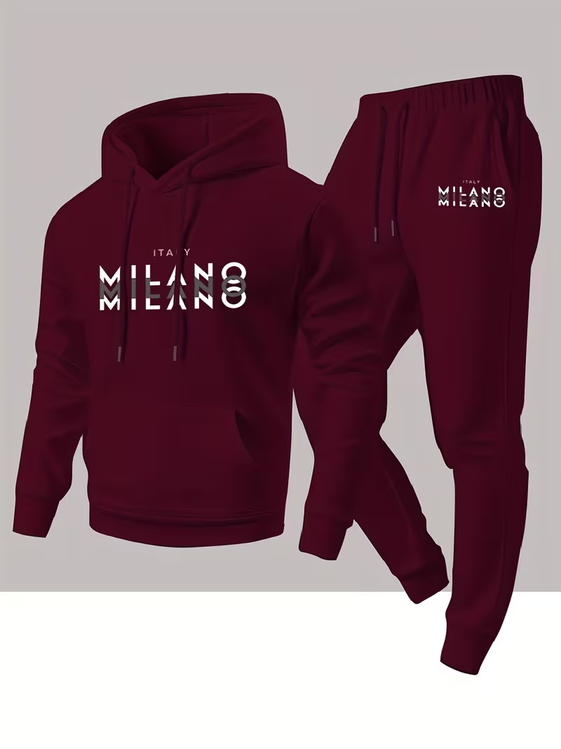 남성용 인기 패션 레터 프린트 세트 투피스 후드티 따뜻 - Winter Clothing Clearance 리뷰 및 가격