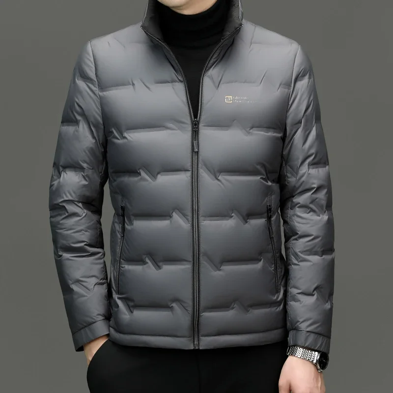 남성용 두꺼운 덕 다운 재킷, 따뜻한 스탠드 칼라 의류 - Jack Winter Clothing 리뷰 및 가격