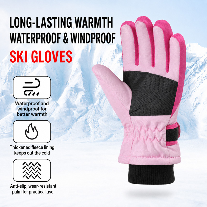 어린이 겨울 스키 장갑 방수 방풍 어린이 눈 장갑 소년 - Waterproof Mitten Ski 리뷰 및 가격