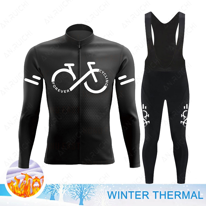 2023 겨울 열 양털 사이클링 저지 세트 Mens M - Winter Clothing Men Sale 리뷰 및 가격
