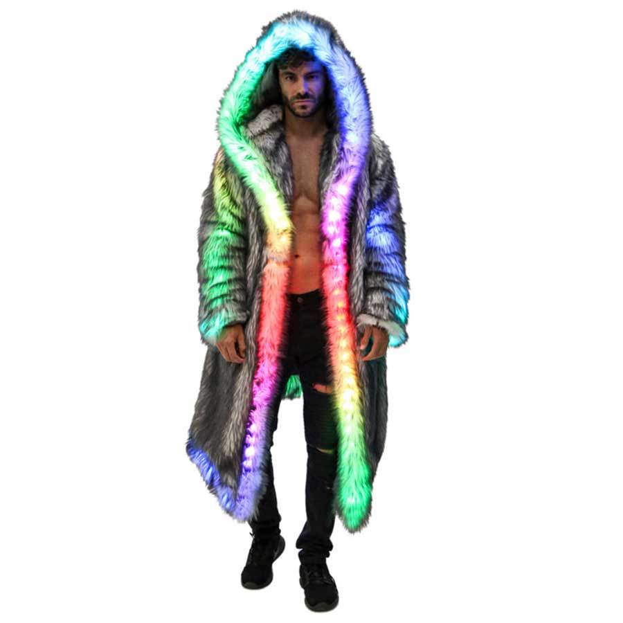 가짜 모피 코트 남자 후드 겉옷 편안한 두꺼운 겨울 따 - Winter Clothing Clearance 리뷰 및 가격