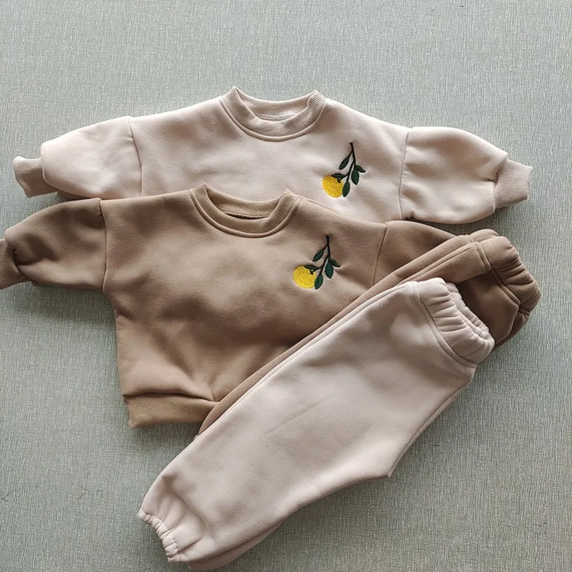 아기 소녀 플리스 풀오버 상의+바지 세트 가을 겨울 유 - Winter Clothing Activities For Toddlers 리뷰 및 가격
