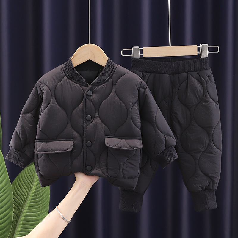 새로운 가을 겨울 아동복 세트 남아 여아 코튼 두꺼운  - Winter Clothing Activities For Toddlers 리뷰 및 가격