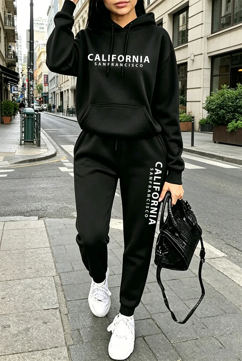 고품질 여성 트레이닝복 프린팅 캐주얼 후드티 스웨트셔츠 - Winter Clothing For Women 리뷰 및 가격