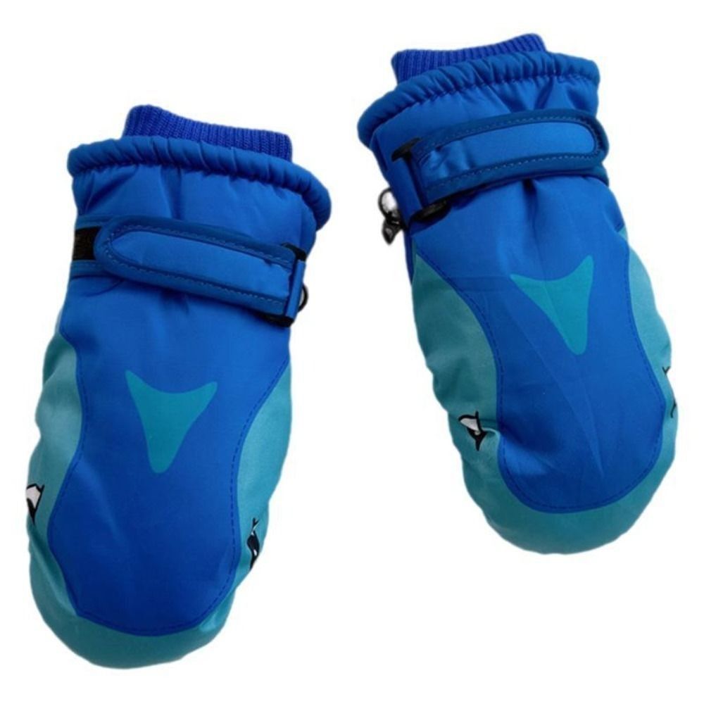 만화 어린이 스키 장갑 따뜻한 상어 패턴 스노우 보드  - Waterproof Mitten Ski 리뷰 및 가격