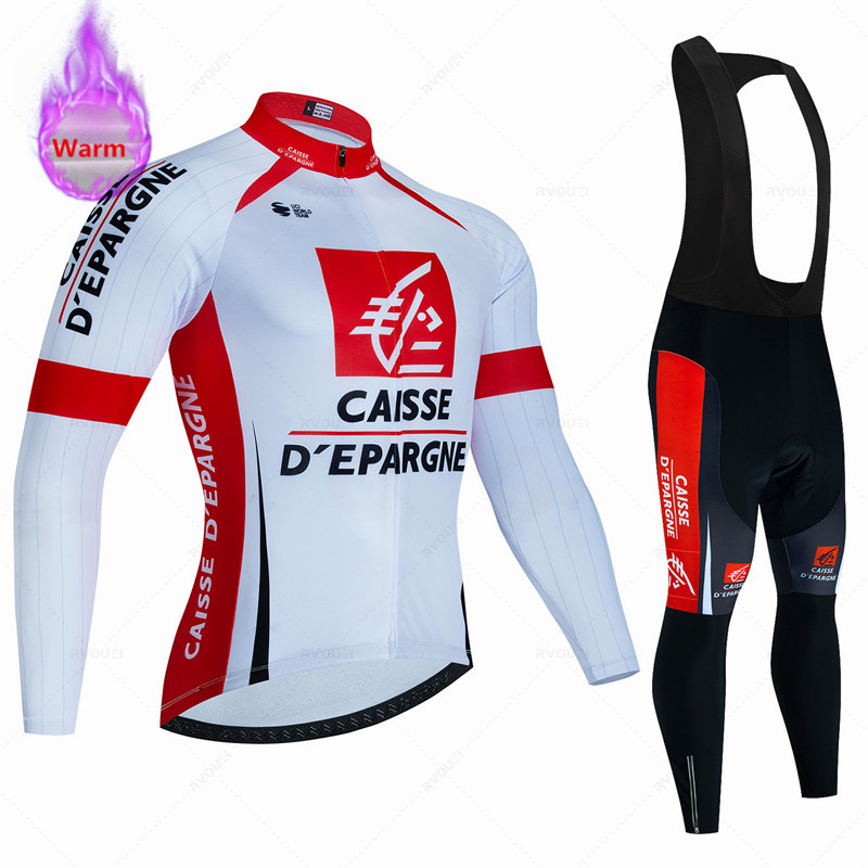 Caisse D'Épargne 겨울 열 양털 사이클링  - Winter Clothing Men Sale 리뷰 및 가격