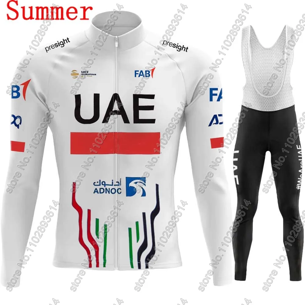 UAE 사이클링 저지 2024 긴 소매 팀 세트 의류, - Winter Clothing Men Sale 리뷰 및 가격